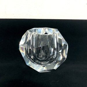 Oleg Cassini Crystal Candle Holder Tea Light Votive